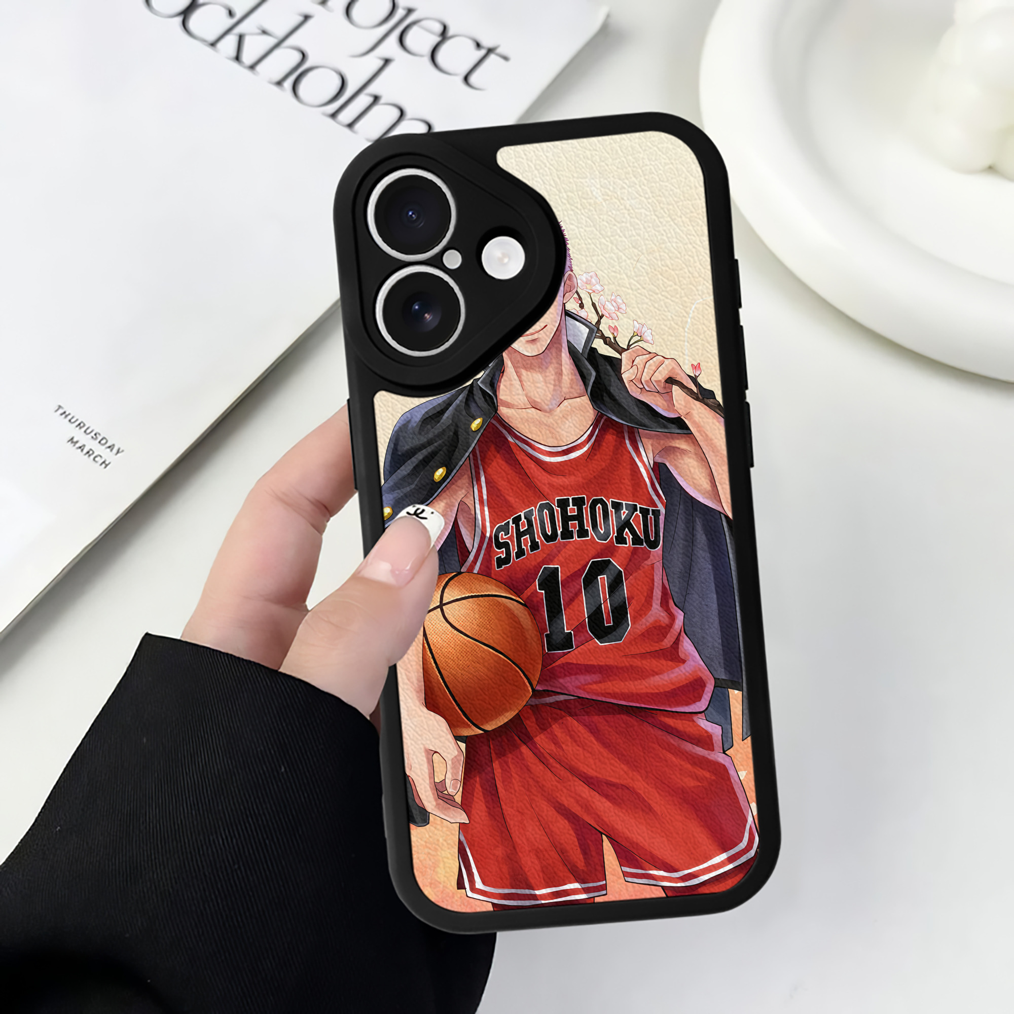 （画像用） SLAM DUNK／スラムダンク 【iPhone 16シリーズ対応】シリコンスマホケース（レザー調） 材質：シリコン